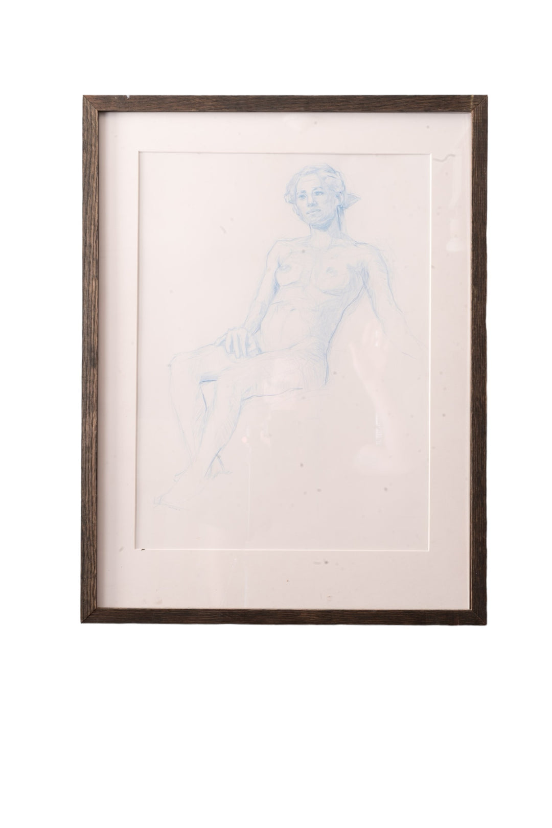 Blue Seated Nude