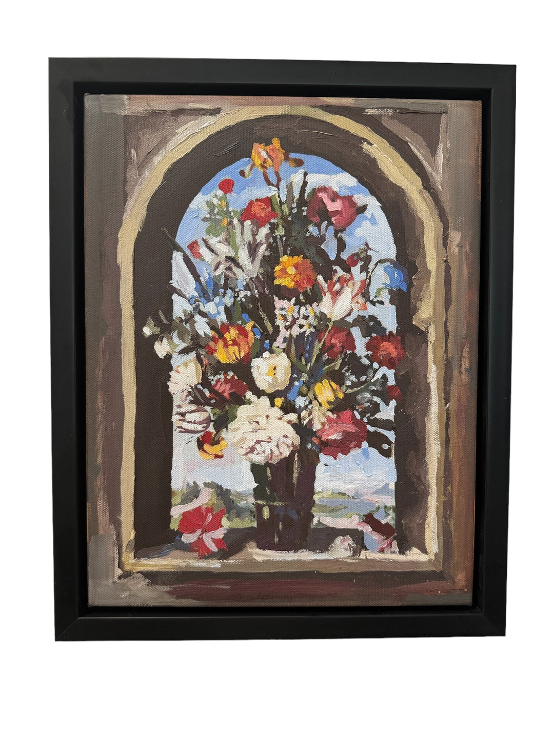 Vase With Flowers in a Window, Bosschaert, 1618 : 2024