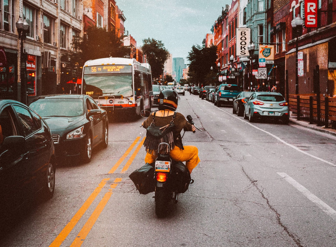 Motocycle on Milwaukee Ave